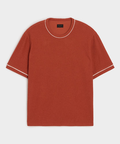 Todd Snyder Bouclé Tee - Smoked Rocoto