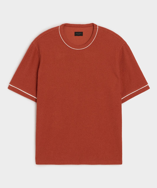 Todd Snyder Bouclé Tee - Smoked Rocoto