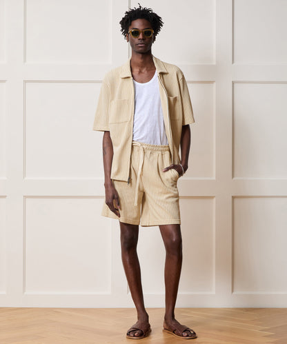 Todd Snyder 8" Playa Short - Tan Stripe