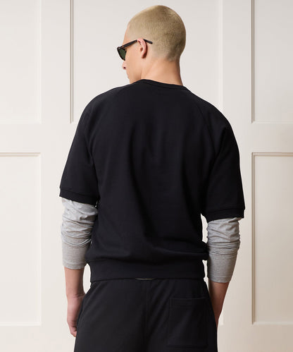 Todd Snyder Foundation Short-Sleeve Sweatshirt - Pitch Black