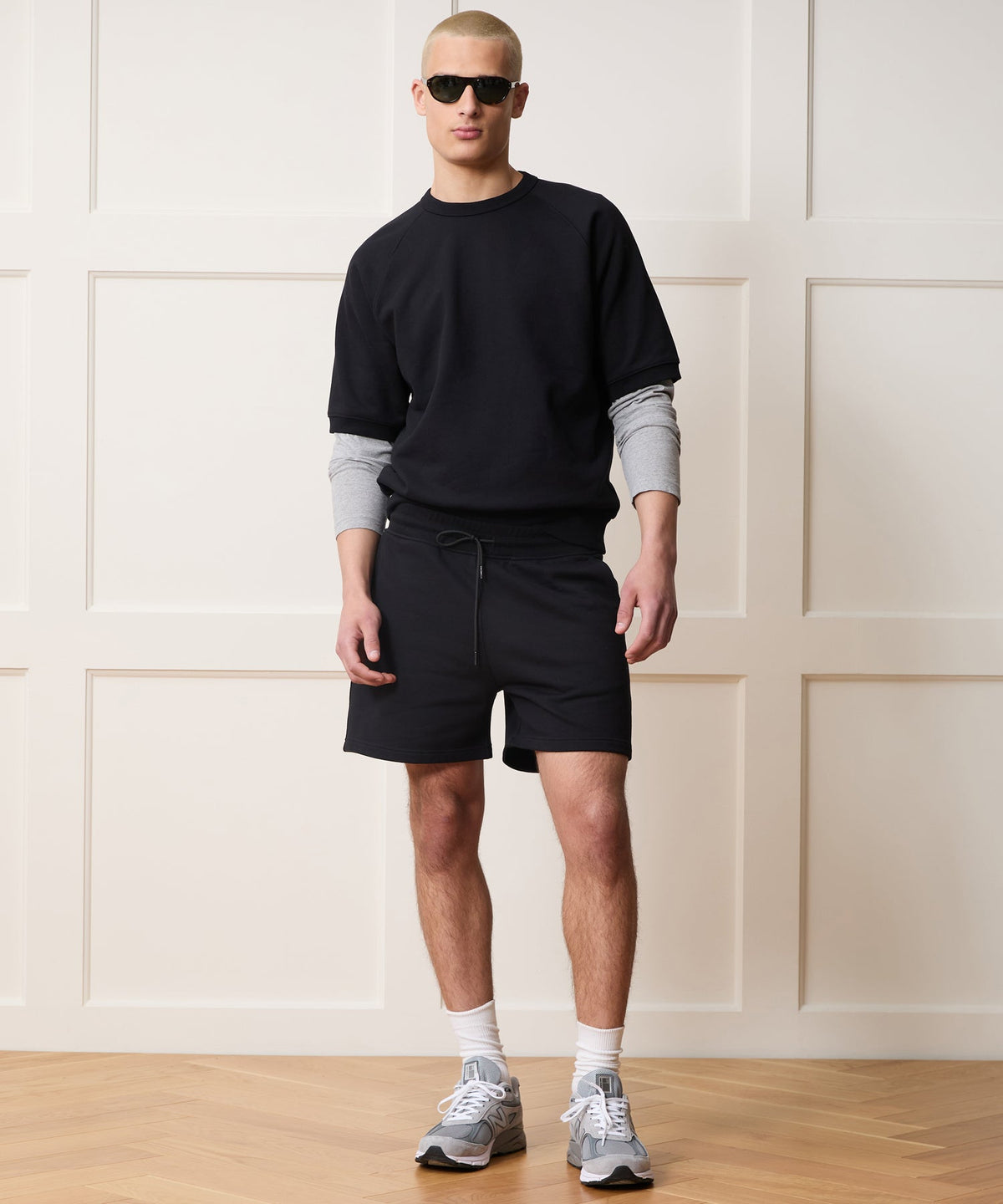 Todd Snyder 5" Foundation Sweatshort - Pitch Black