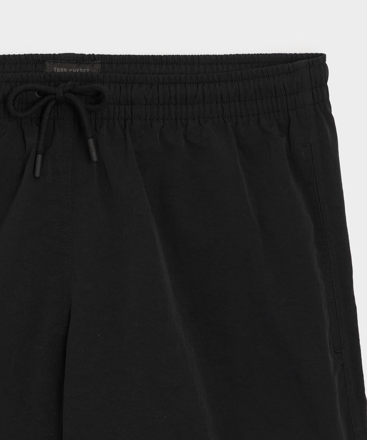 Todd Snyder 5" Nylon Dolphin Short - Black