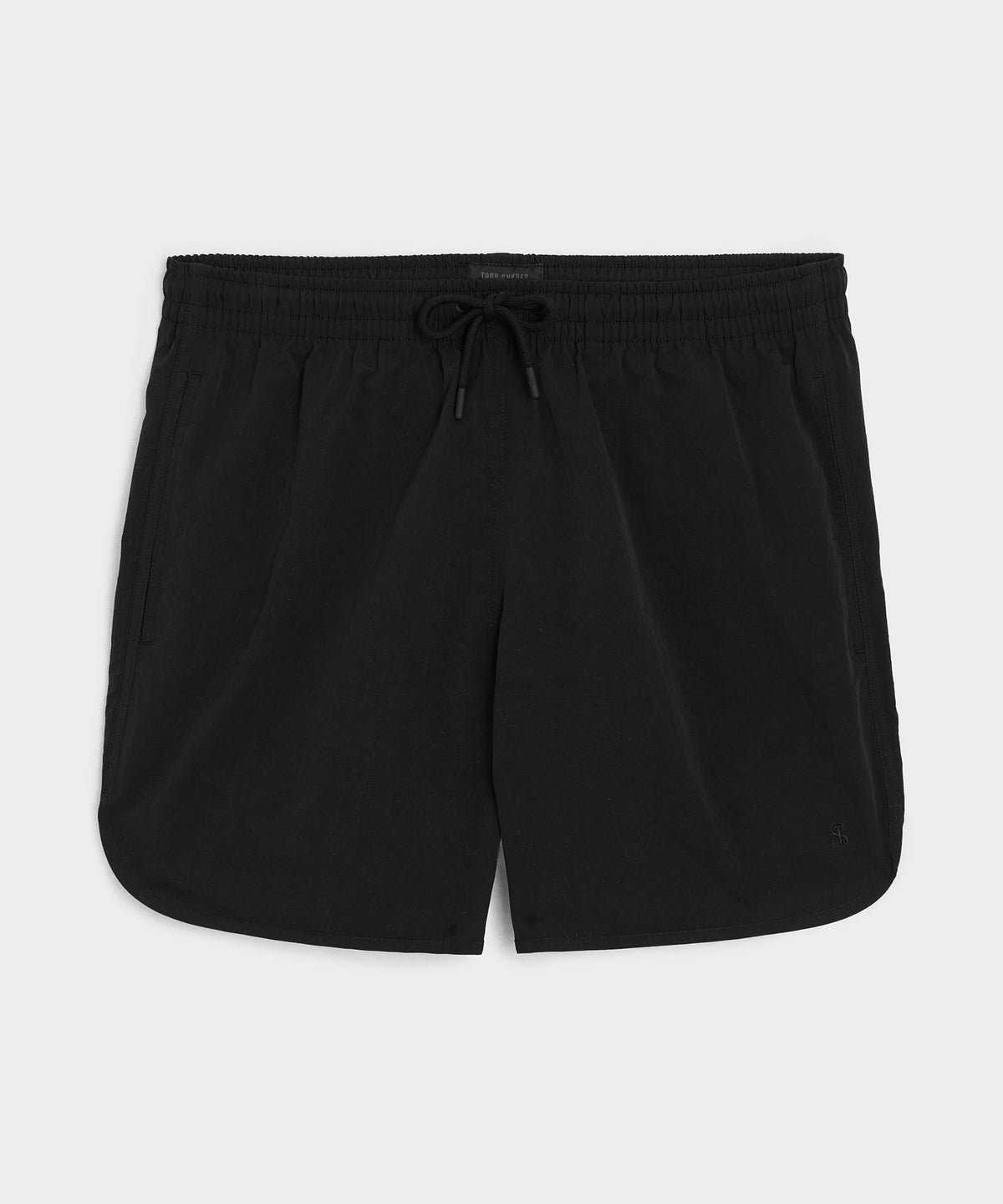 Todd Snyder 5" Nylon Dolphin Short - Black