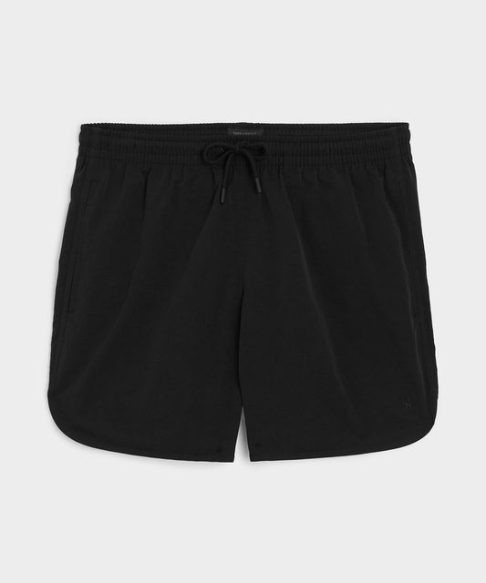 Todd Snyder 5" Nylon Dolphin Short - Black