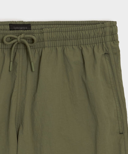 Todd Snyder 5" Nylon Dolphin Short - Fogstone