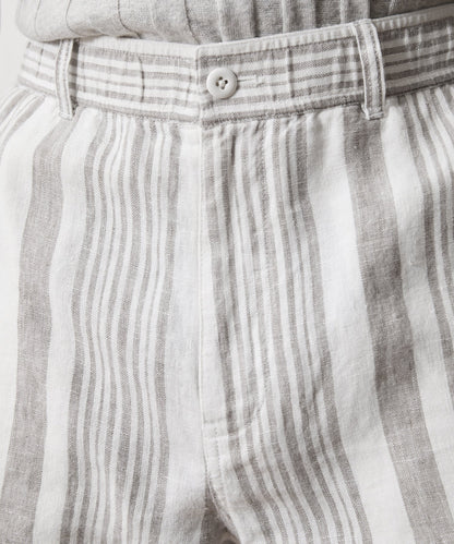 Todd Snyder 5" Linen Beachcomber Short - Grey