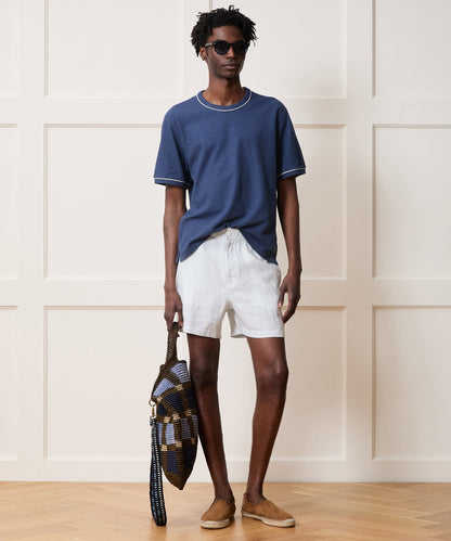 Todd Snyder 5" Linen Beachcomber Short - Light Indigo