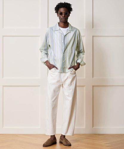 Todd Snyder Summerweight Camp Collar Shirt - Light Blue