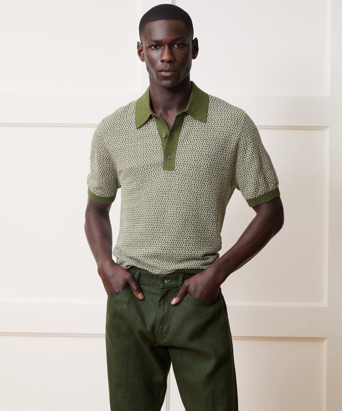 Todd Snyder Joshua Sweater Polo - Earthbound