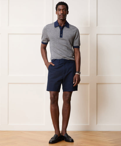 Todd Snyder Joshua Sweater Polo - Navy Batik