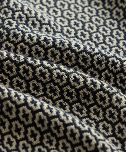 Todd Snyder Joshua Sweater Polo - Navy Batik