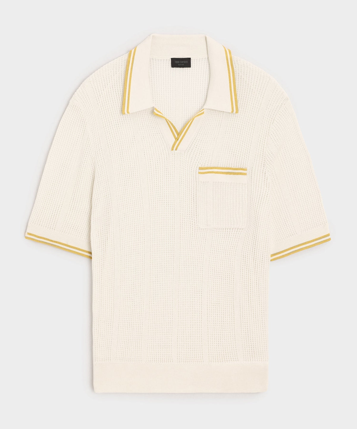 Todd Snyder Harbor Montauk Sweater Polo - Bisque