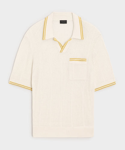 Todd Snyder Harbor Montauk Sweater Polo - Bisque
