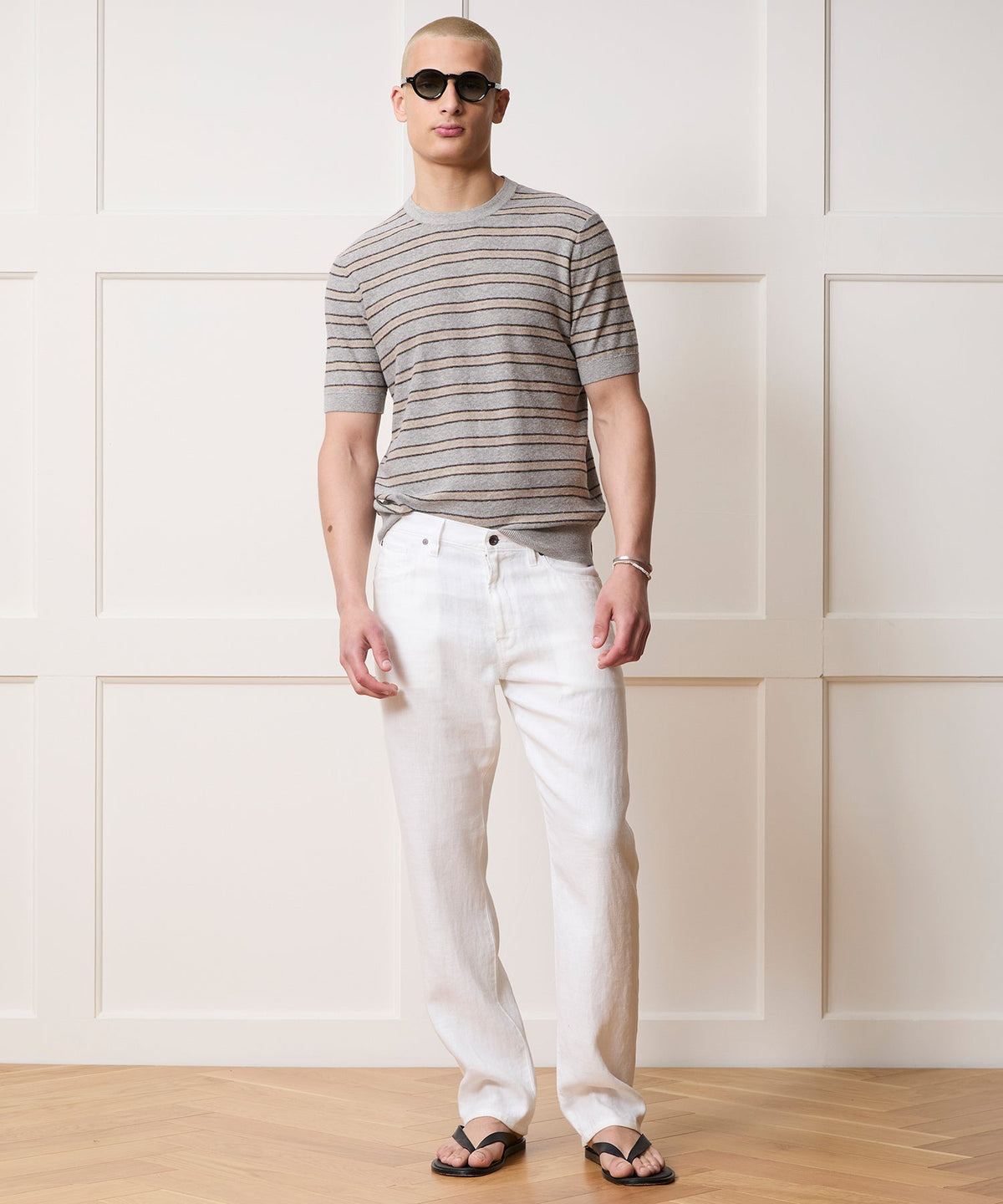 Todd Snyder Havana Sweater Tee - Heather Grey