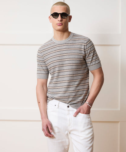 Todd Snyder Havana Sweater Tee - Heather Grey