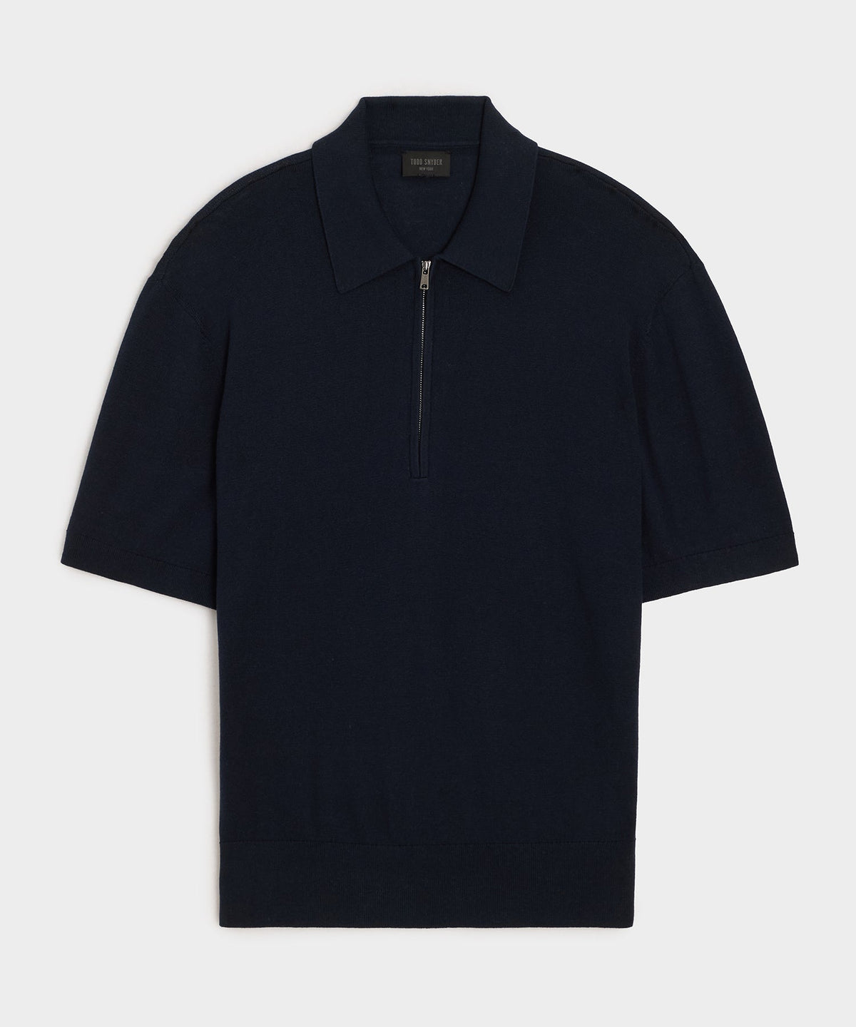 Todd Snyder Kent Quarter-Zip Sweater Polo - Navy