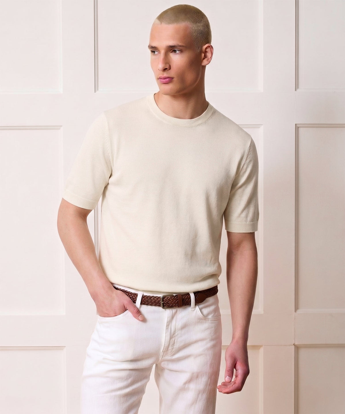 Todd Snyder Havana Sweater Tee - Bisque