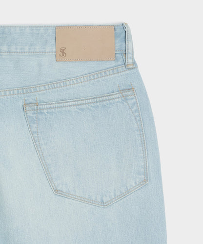 Todd Snyder 8" Relaxed Denim Short - Light Indigo