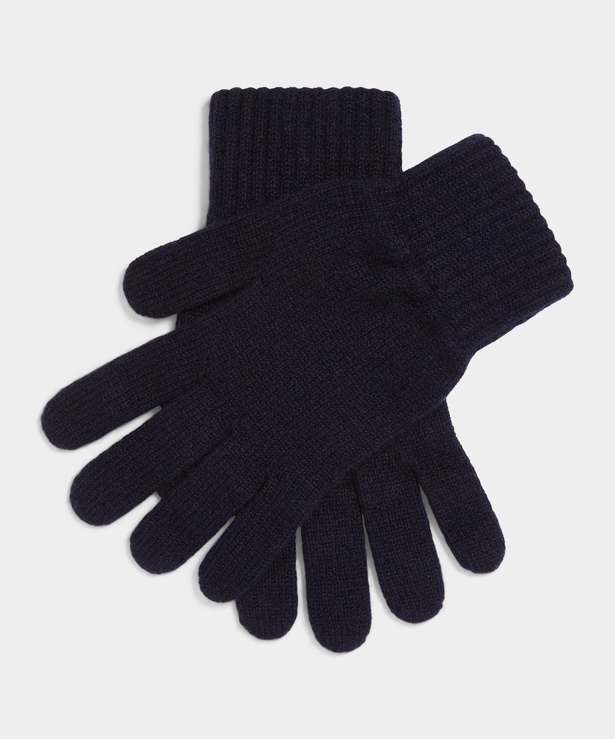 Todd Snyder Joshua Ellis Rib Knit Cashmere Glove - Midnight Navy