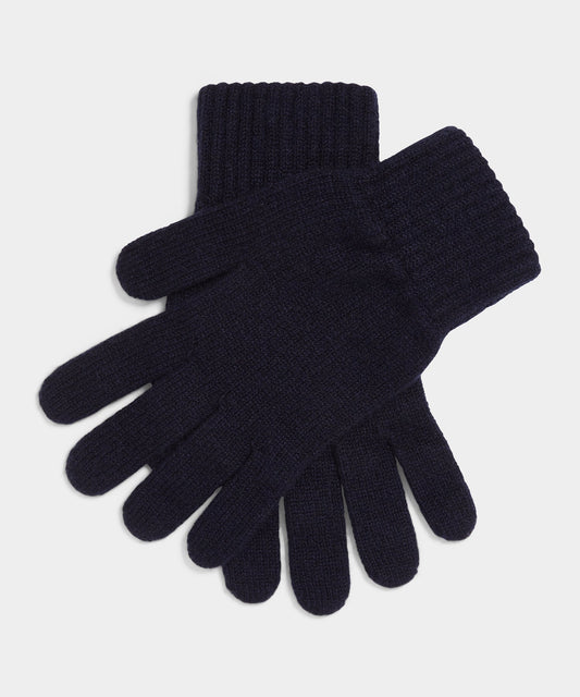 Todd Snyder Joshua Ellis Rib Knit Cashmere Glove - Midnight Navy