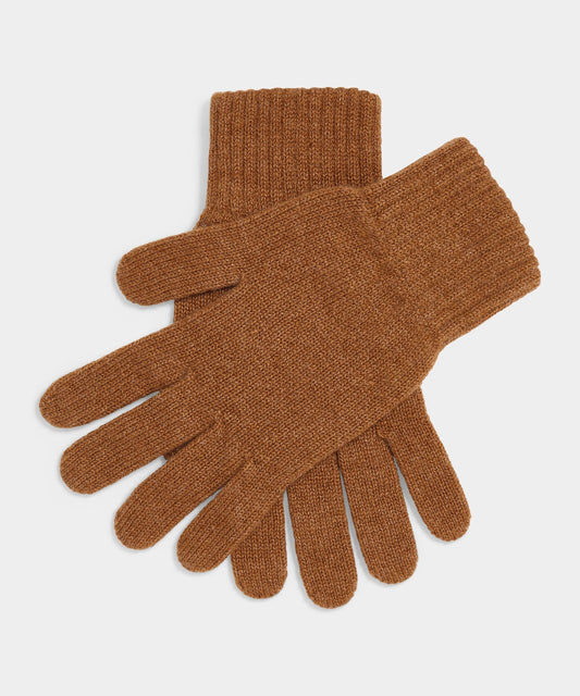 Todd Snyder Joshua Ellis Rib Knit Cashmere Glove - Brown