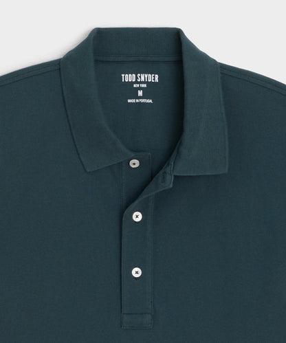 Todd Snyder Cotton Pique Polo - Poseidon