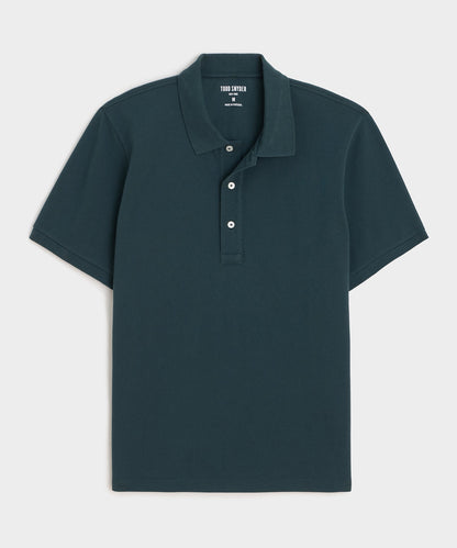 Todd Snyder Cotton Pique Polo - Poseidon
