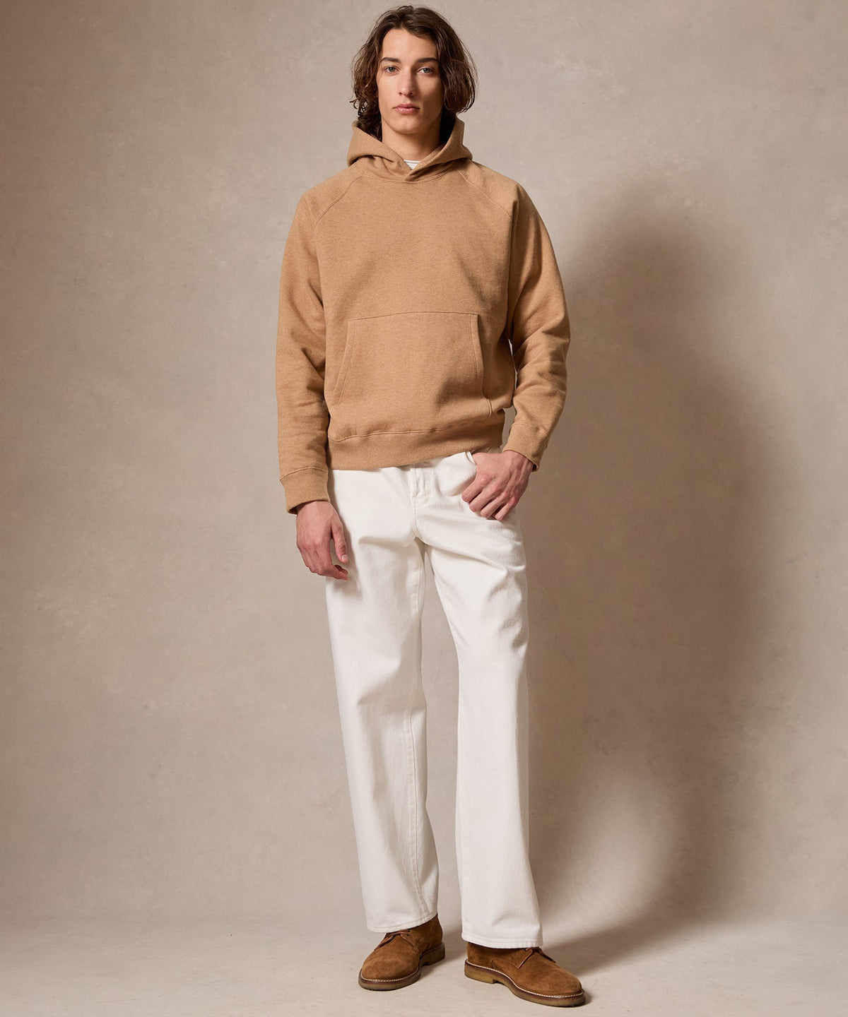 Todd Snyder Cotton-Camelhair Fleece Hoodie - Camel