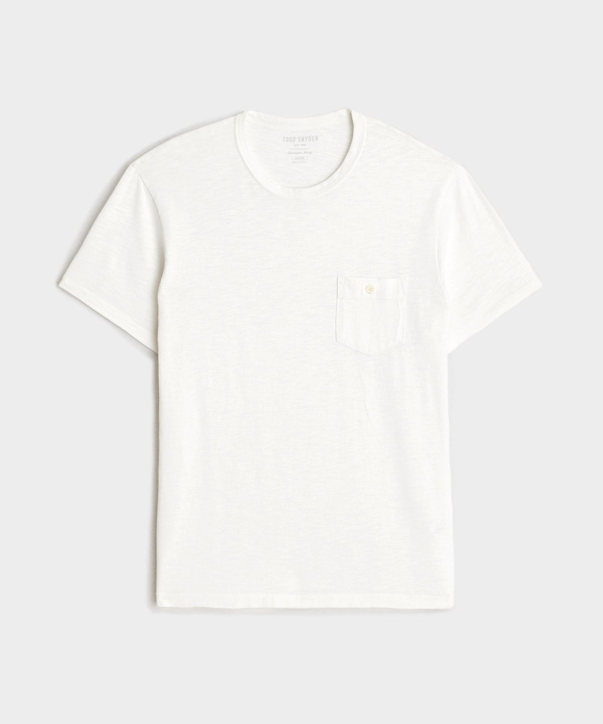 Todd Snyder Made in L.A. Homespun Slub Pocket Tee - White