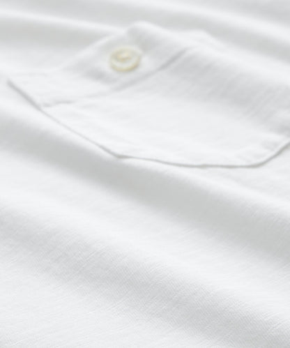 Todd Snyder Made in L.A. Homespun Slub Pocket Tee - White