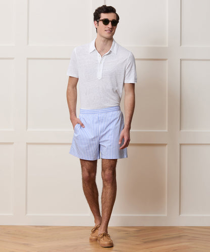 Todd Snyder Linen Polo - White