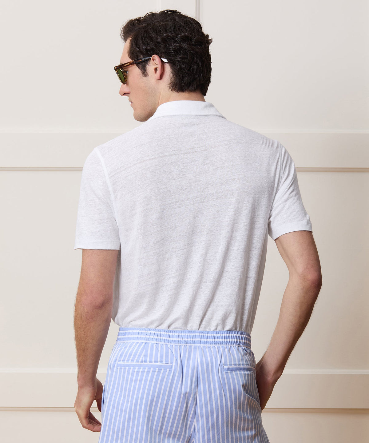 Todd Snyder Linen Polo - White