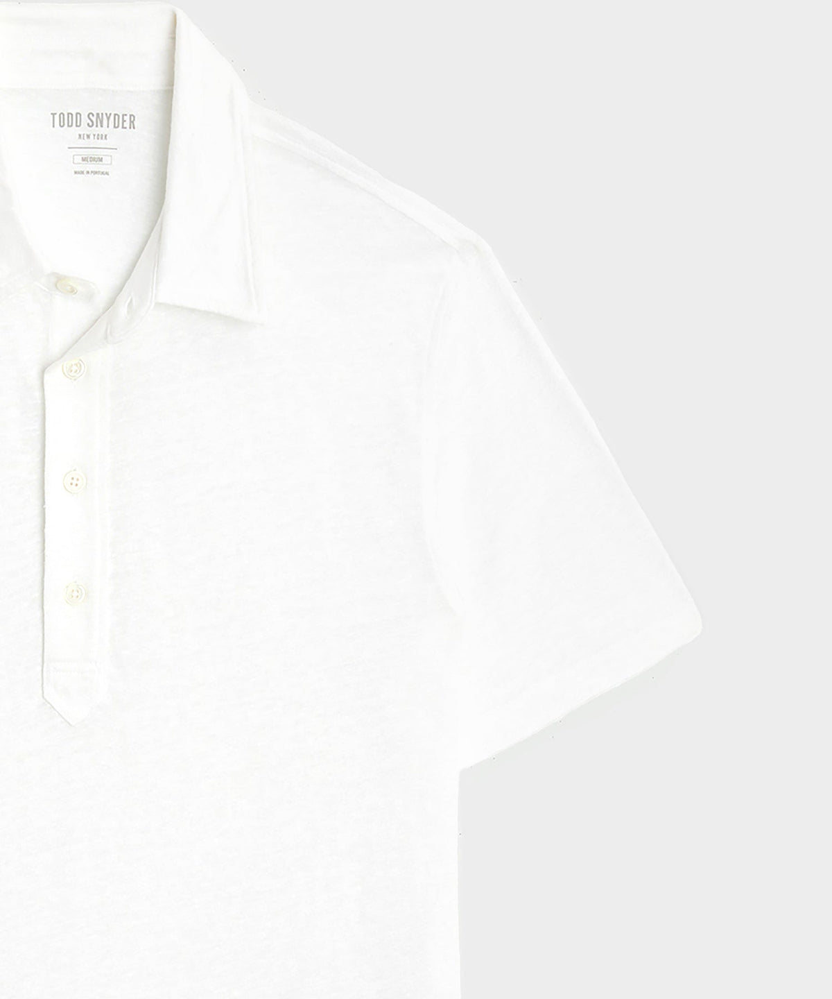 Todd Snyder Linen Polo - White