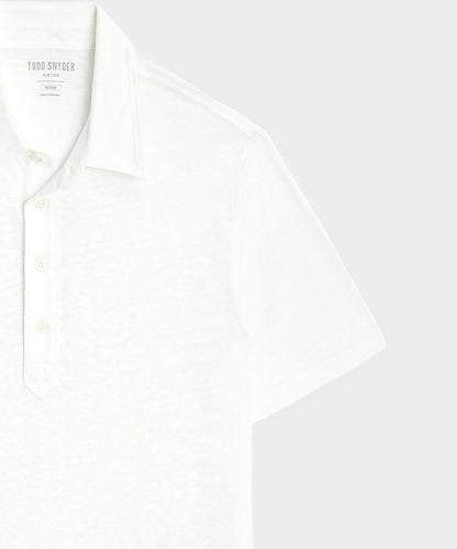 Todd Snyder Linen Polo - White