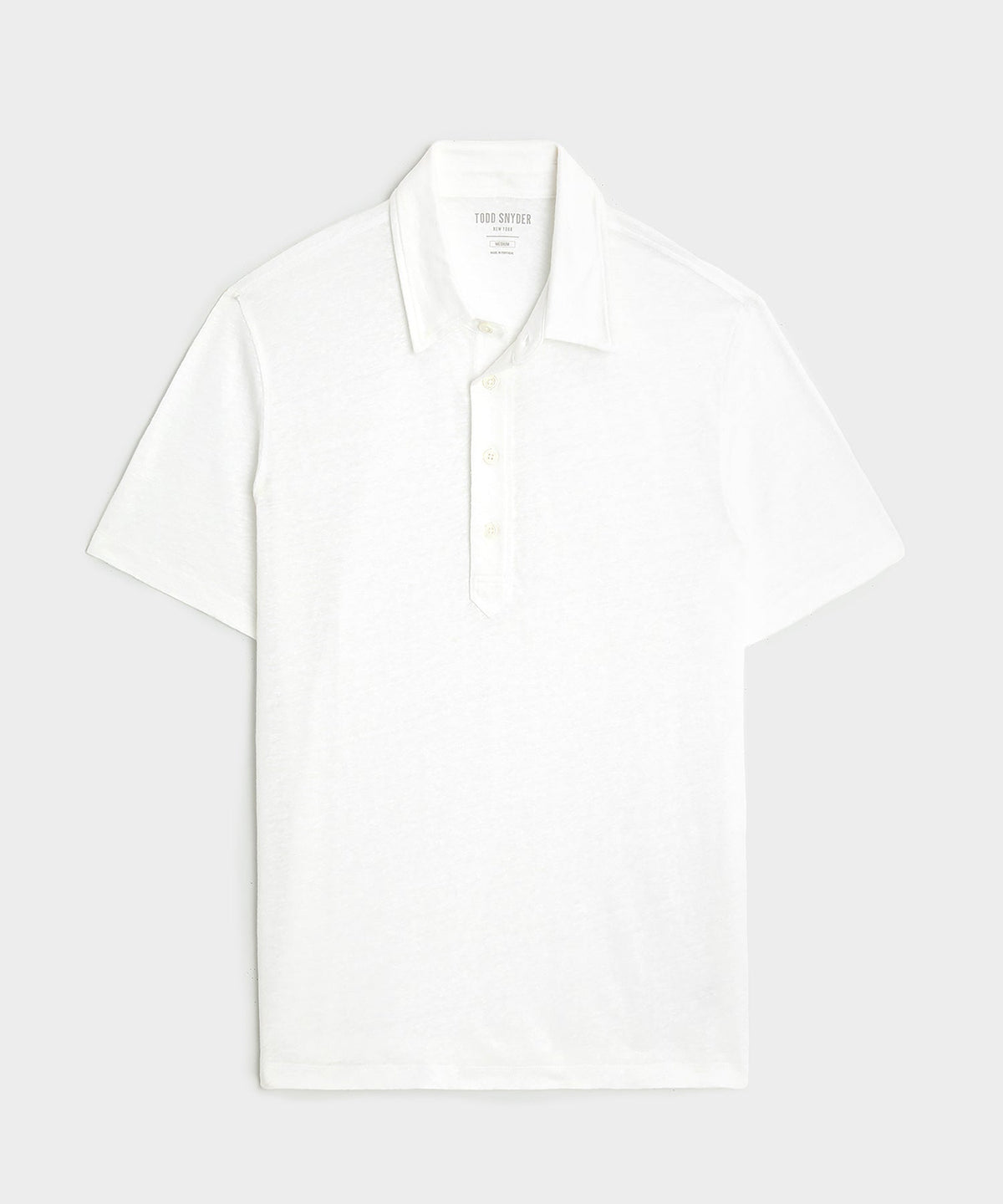 Todd Snyder Linen Polo - White