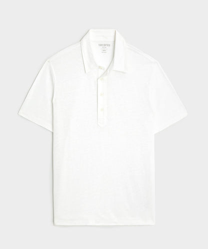 Todd Snyder Linen Polo - White