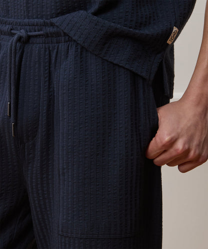 Todd Snyder Relaxed Seersucker Pant - Captain Navy