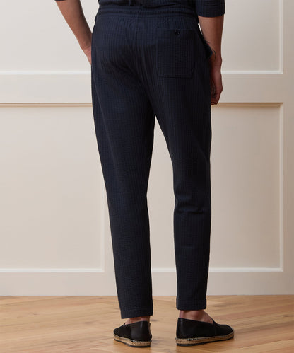 Todd Snyder Relaxed Seersucker Pant - Captain Navy