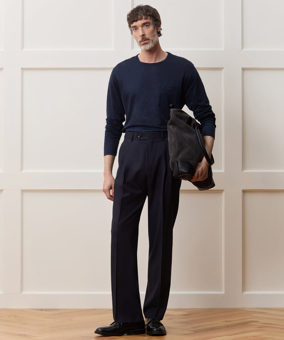 Todd Snyder Linen Jersey Pocket Tee - Classic Navy