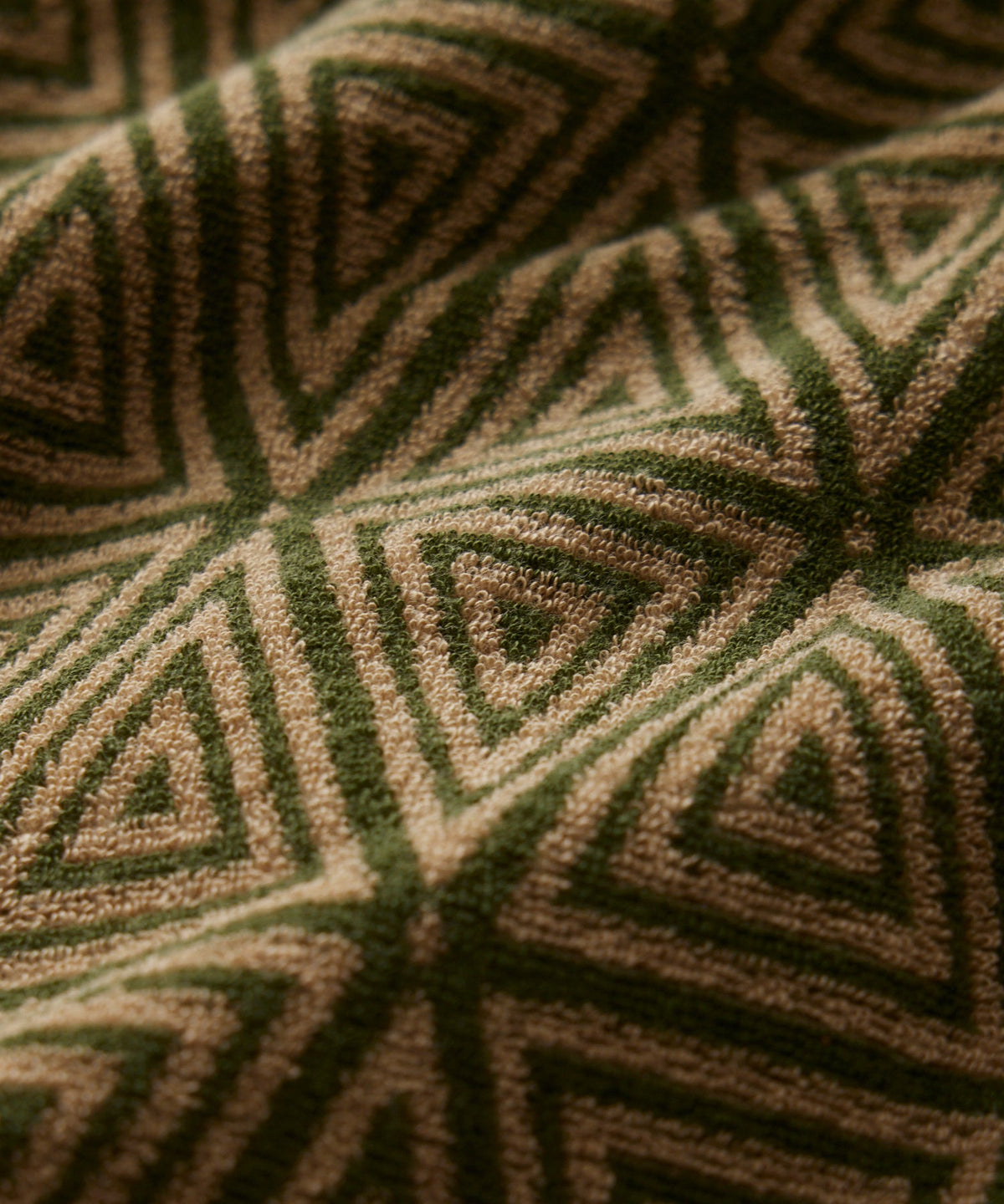 Todd Snyder Terry Jacquard Cabana Polo Shirt - Green Leaf
