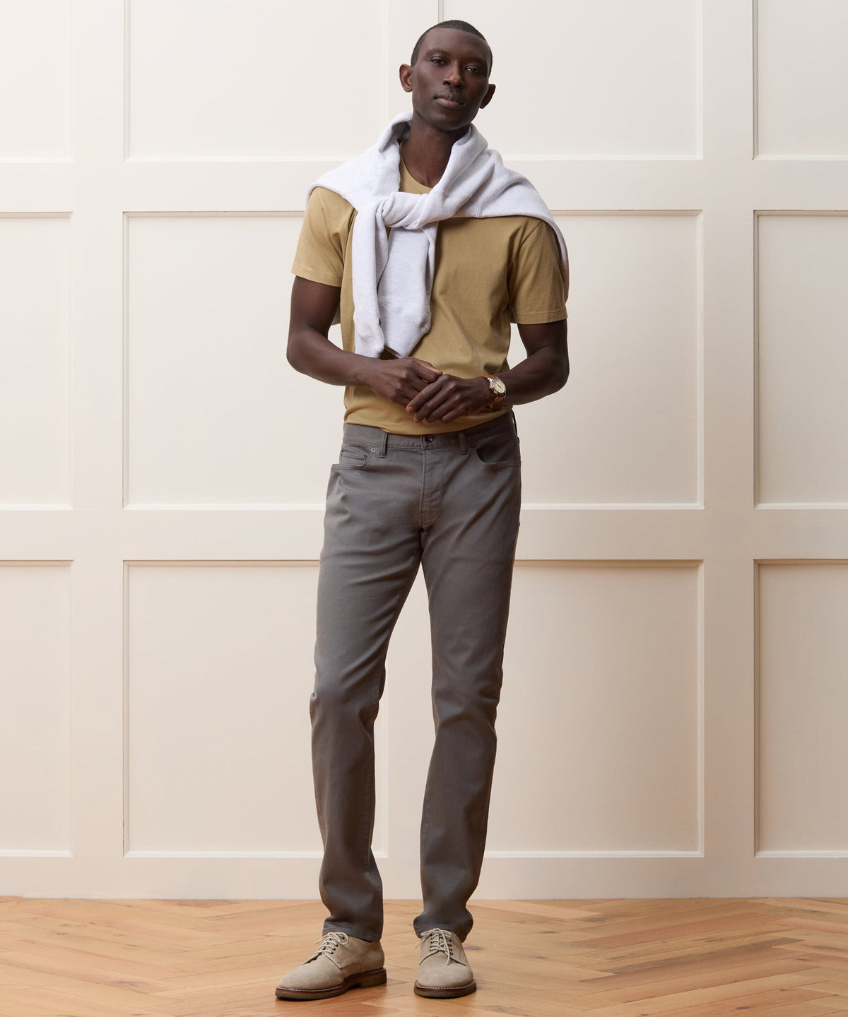 Todd Snyder Slim Fit 5-Pocket Chino - Rocky Coast