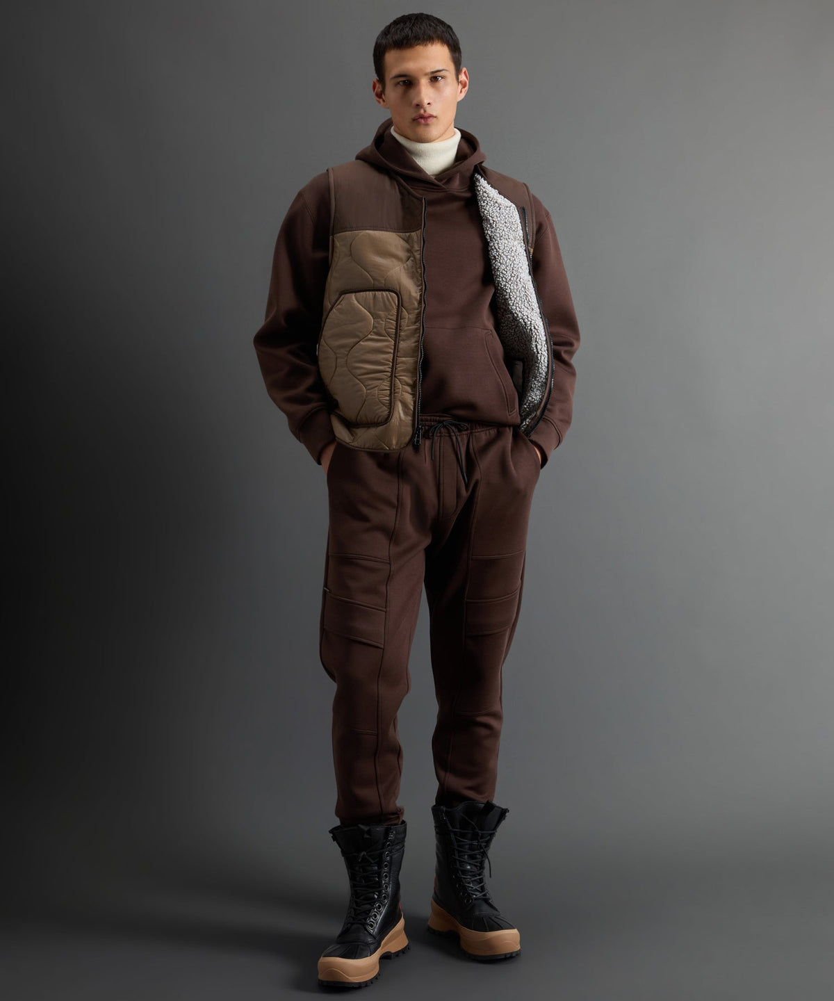 Todd Snyder Todd Snyder X Woolrich Luxe Tech Hoodie - Brown