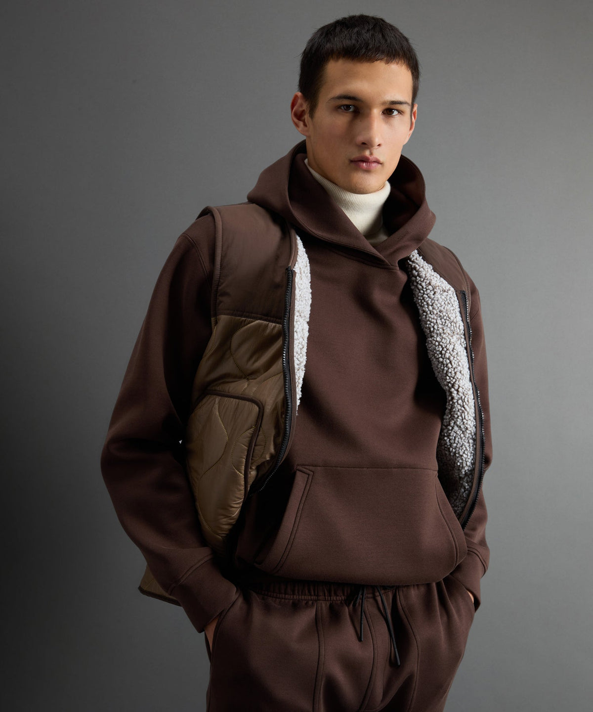 Todd Snyder Todd Snyder X Woolrich Luxe Tech Hoodie - Brown