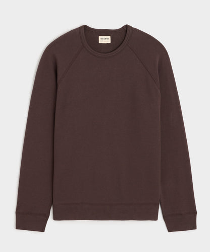Todd Snyder Lightweight Terry Cloth Crew - English Brown
