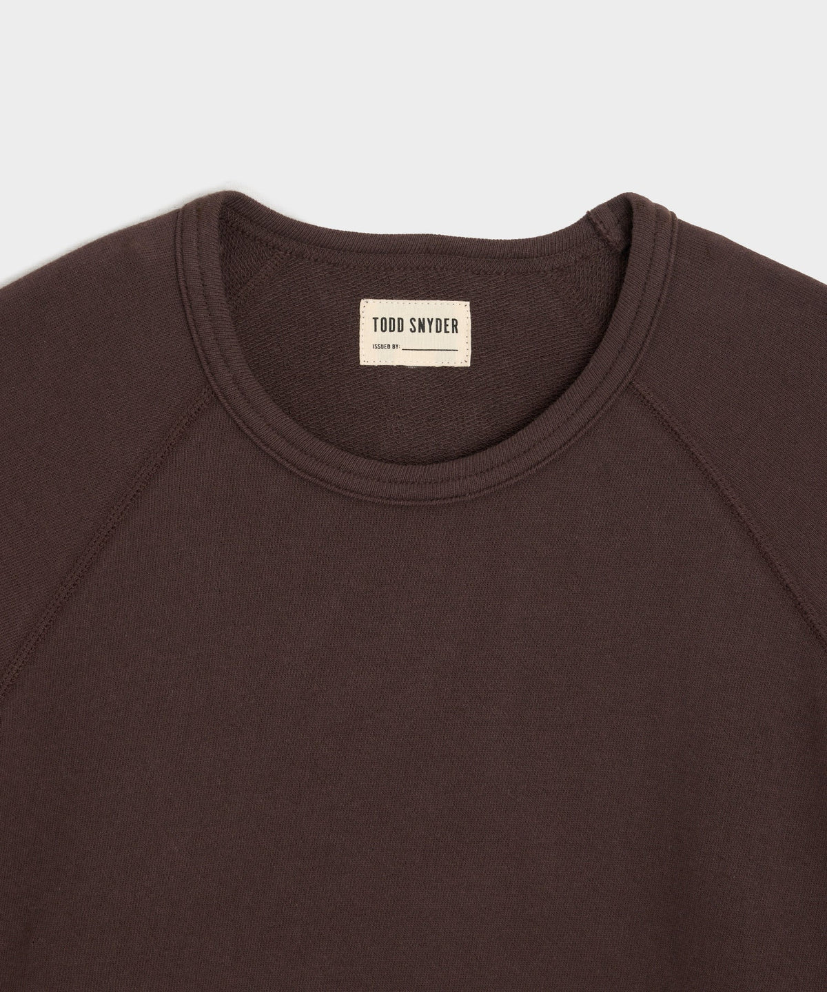 Todd Snyder Lightweight Terry Cloth Crew - English Brown