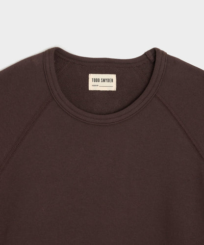 Todd Snyder Lightweight Terry Cloth Crew - English Brown