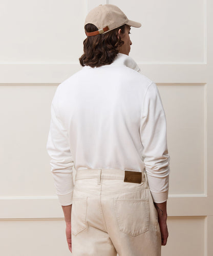 Todd Snyder Lightweight Terry Cloth Quarter-Zip - Alabaster