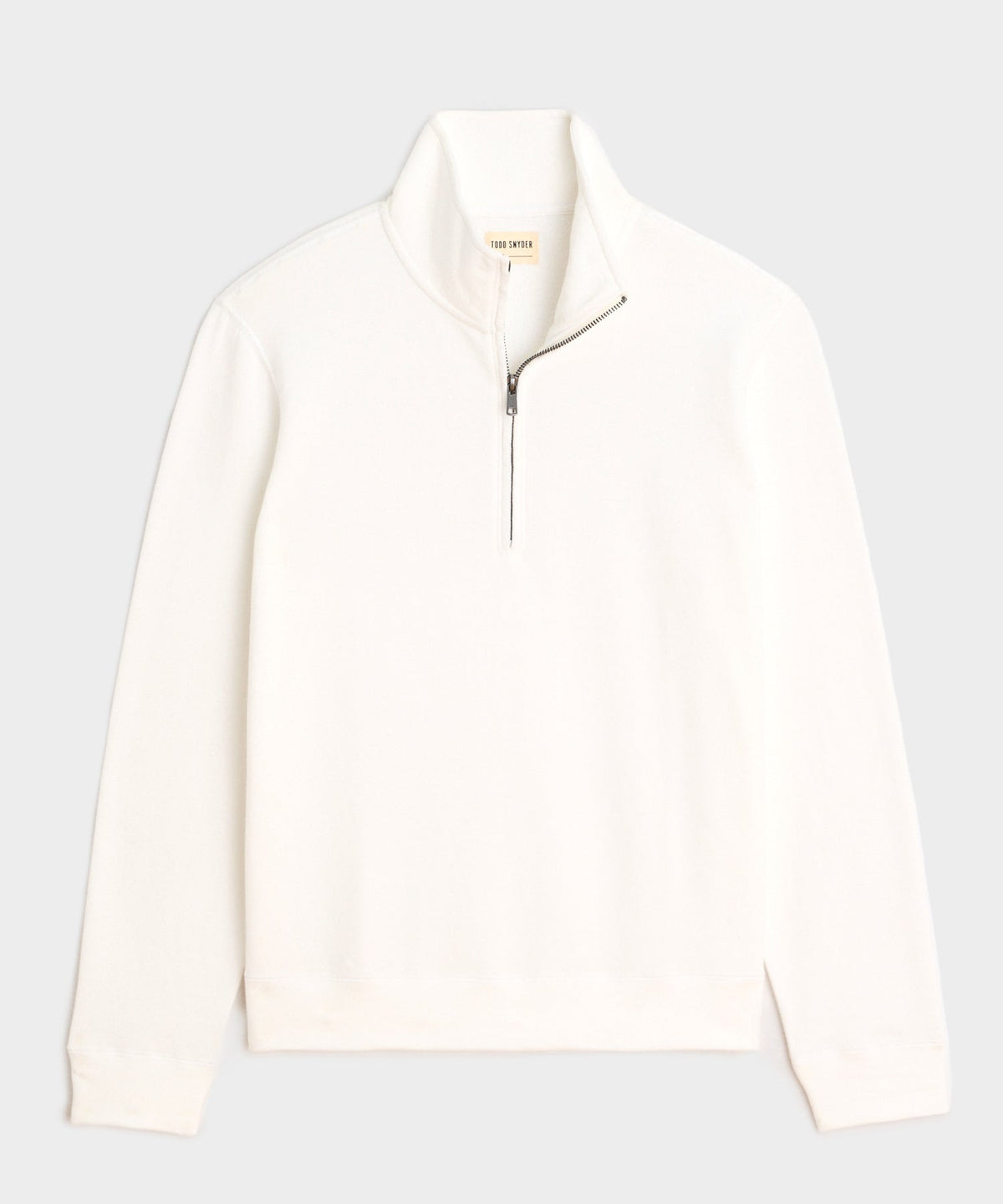 Todd Snyder Lightweight Terry Cloth Quarter-Zip - Alabaster