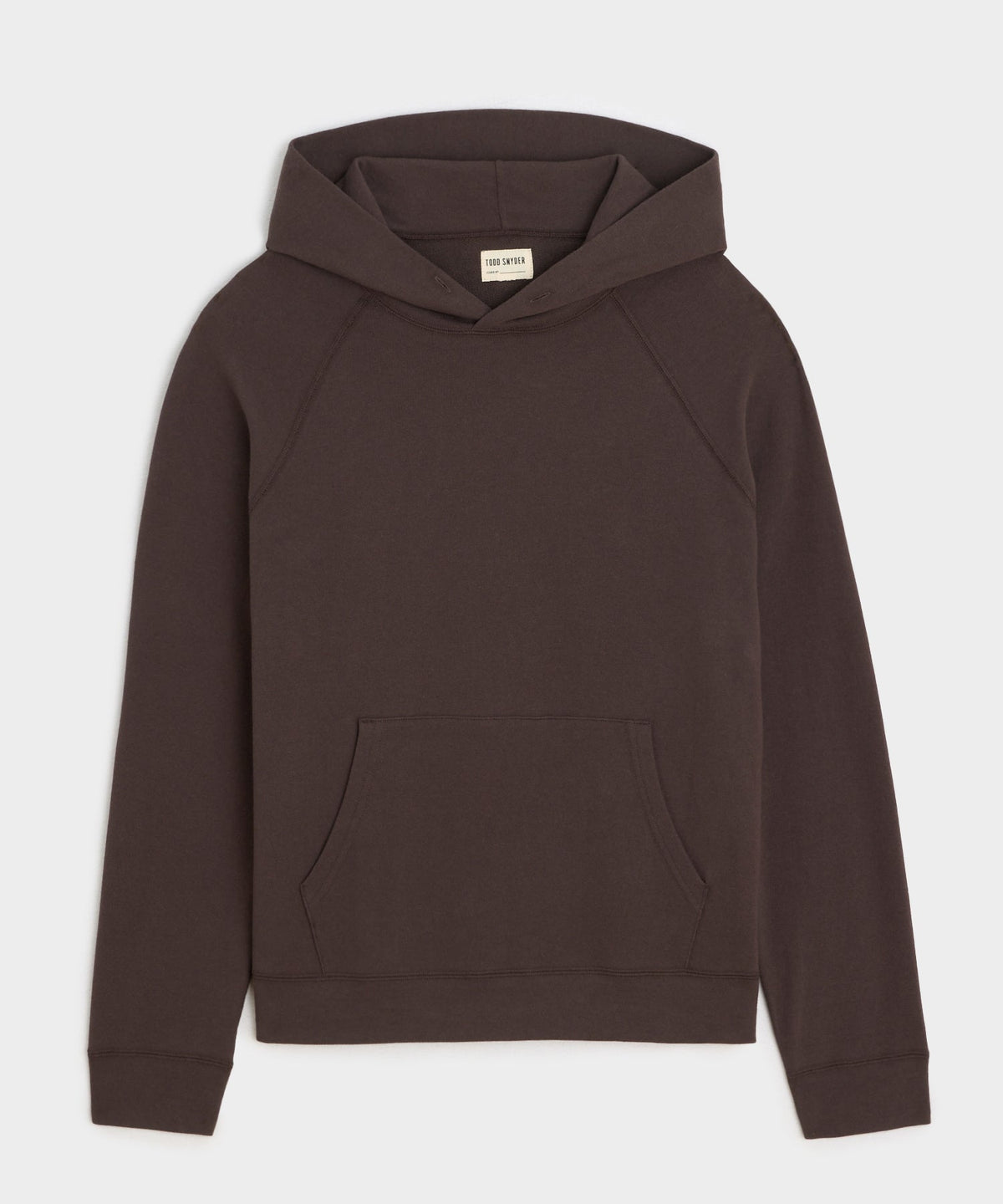 Todd Snyder Lightweight Terry Cloth Hoodie - English Brown