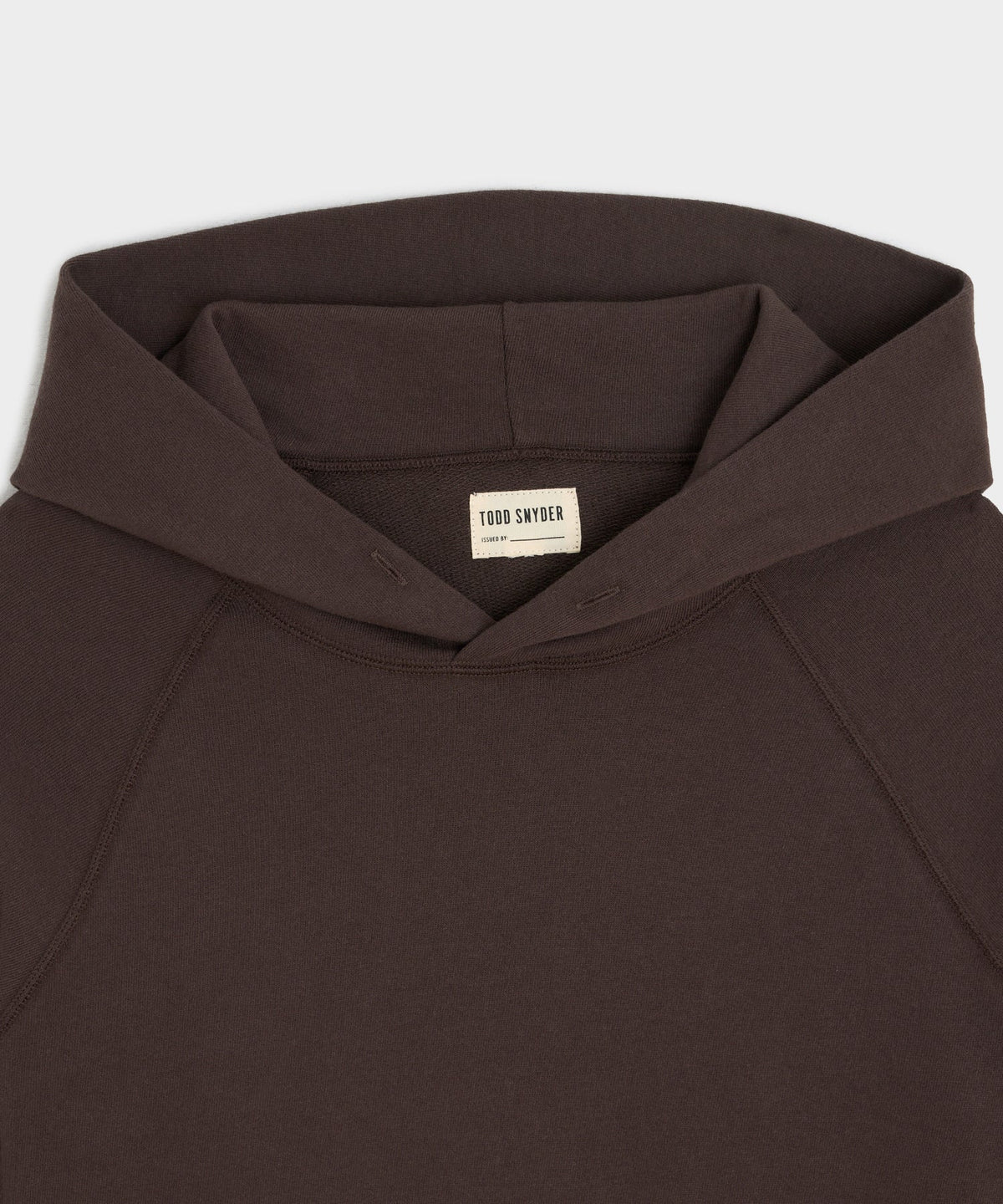 Todd Snyder Lightweight Terry Cloth Hoodie - English Brown